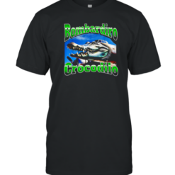 Bombardino Crocodilo Funny Brain Rot Retro T-Shirt