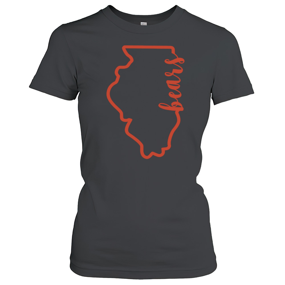 Chicago Bears Map T-Shirt