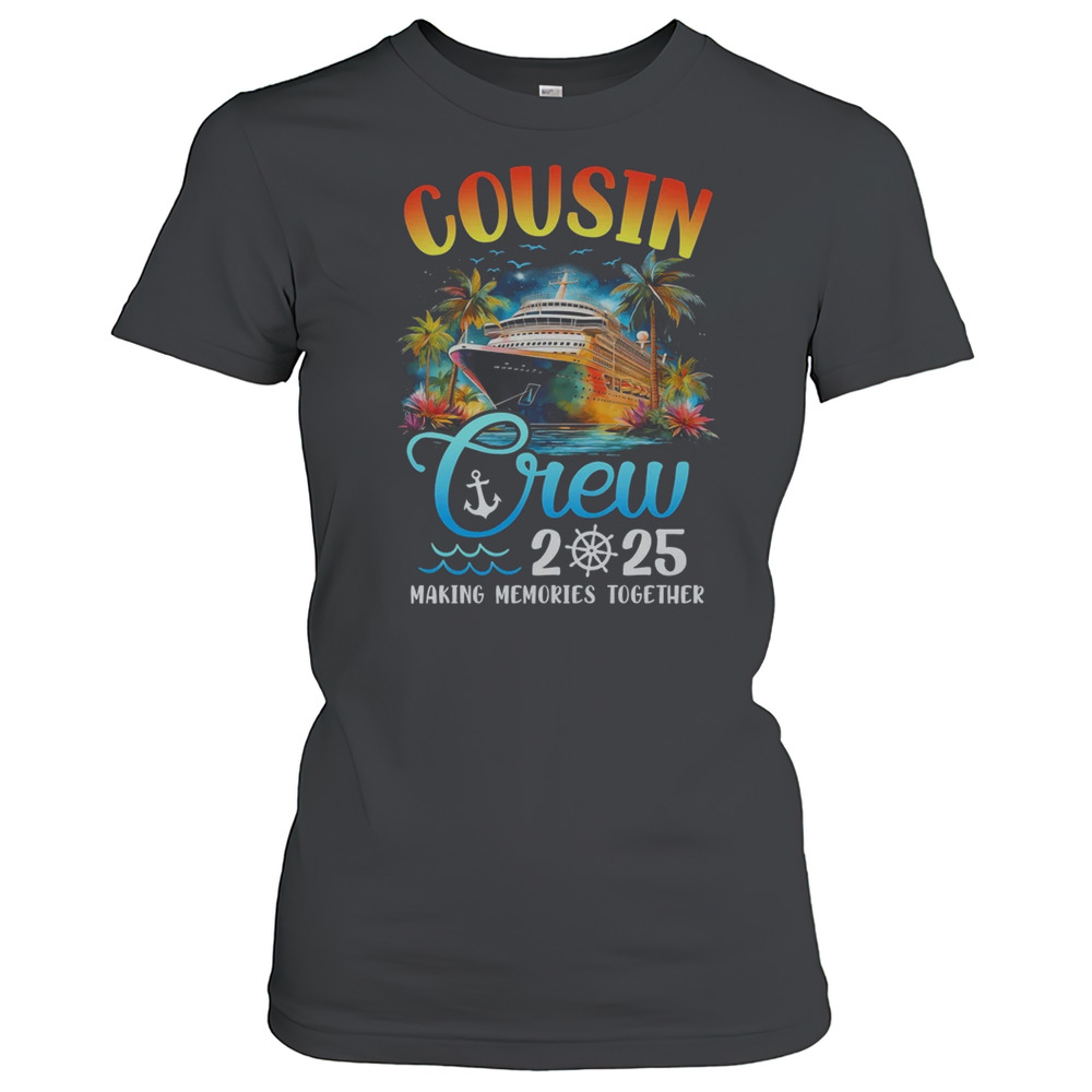 Cousin Crew 2025 Cousin Cruise Group Matching Vacation Party T-Shirt