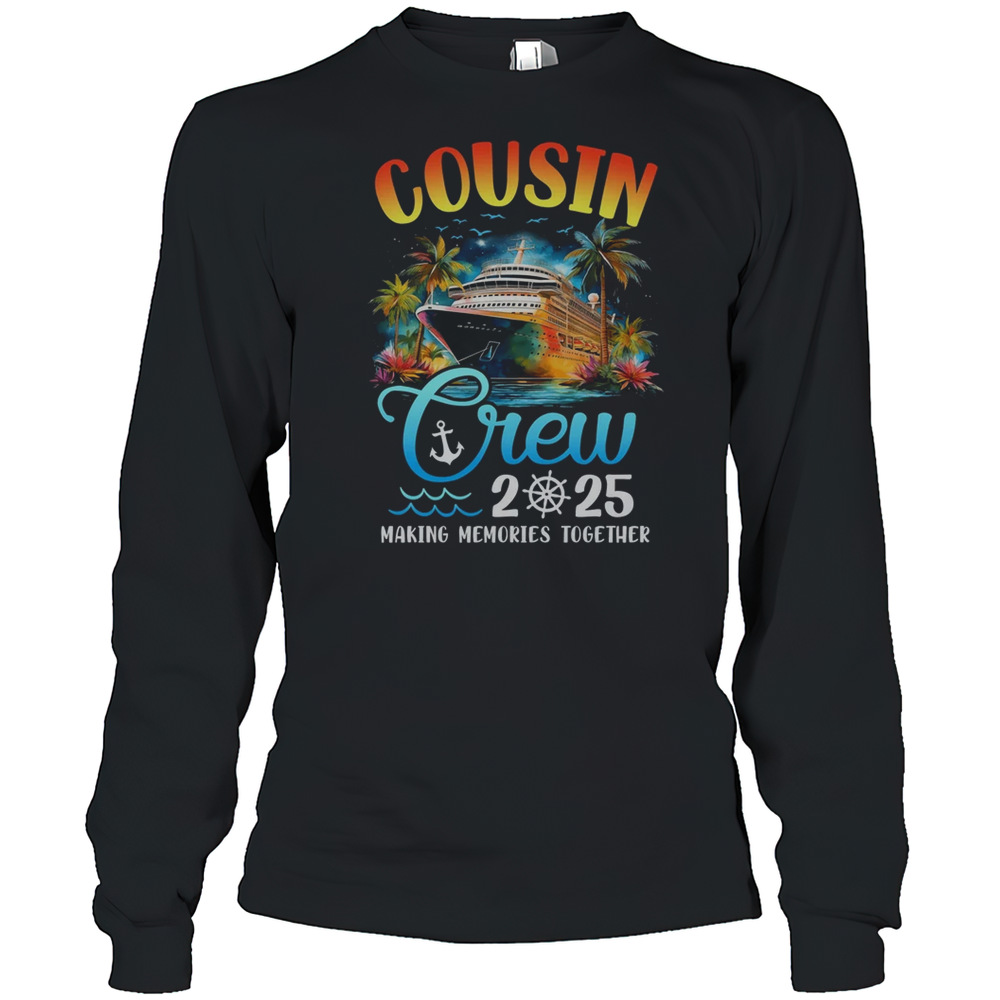 Cousin Crew 2025 Cousin Cruise Group Matching Vacation Party T-Shirt