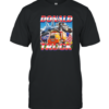 Donald Truck Cartoon USA Flag T-Shirt