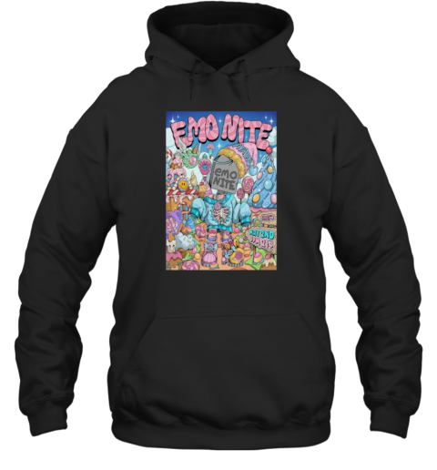Emo Nite May 2 2025 Avalon In Los Angeles, CA Tour Poster  Unisex Hoodie