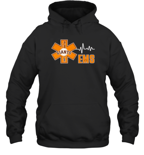 Ems Heartbeat San Francisco Giants Logo  Unisex Hoodie