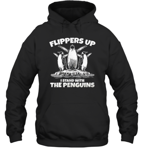 Flippers Up I Stand With The Penguins Resist Unisex Hoodie