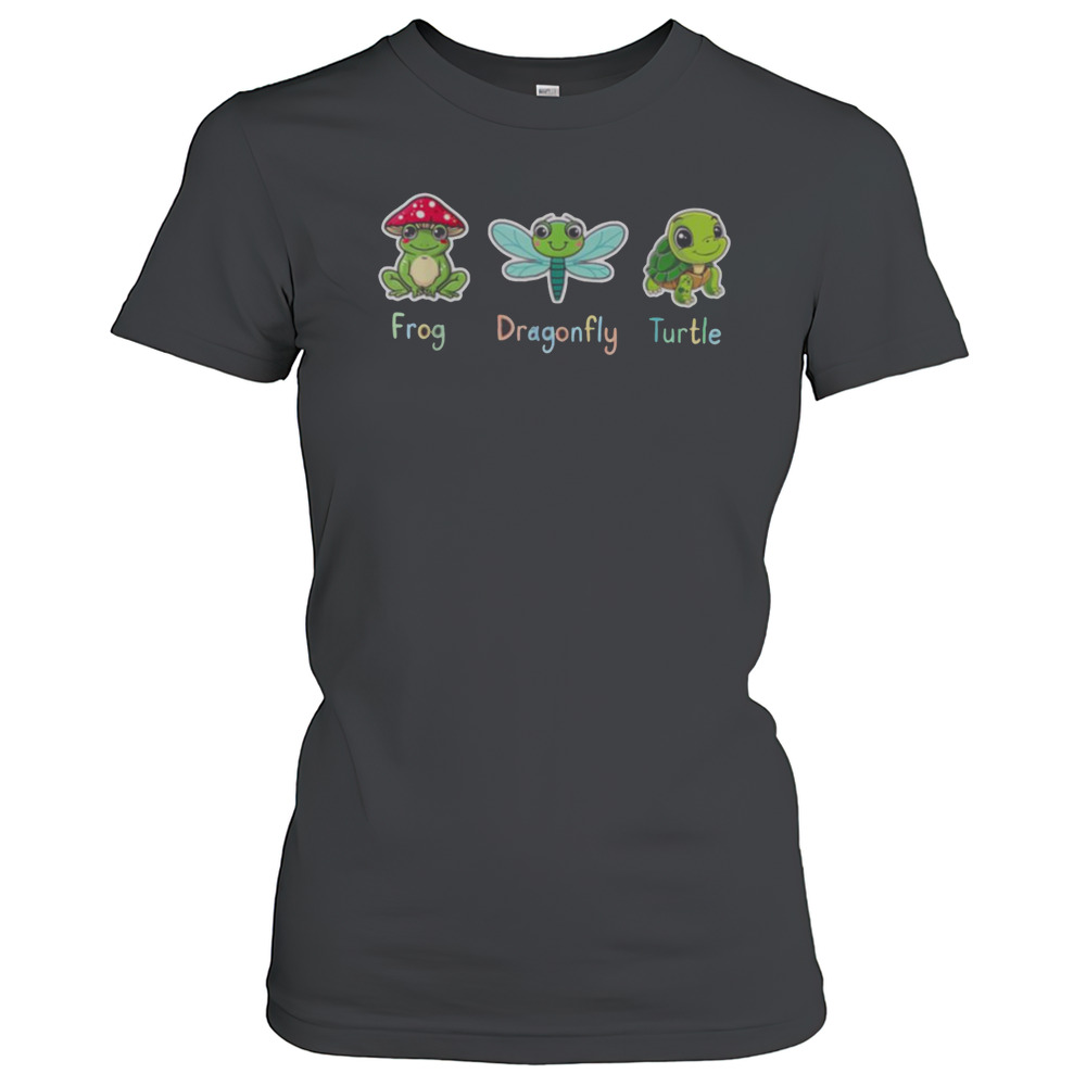 Frog Dragonfly Turtle Men Women T-Shirt