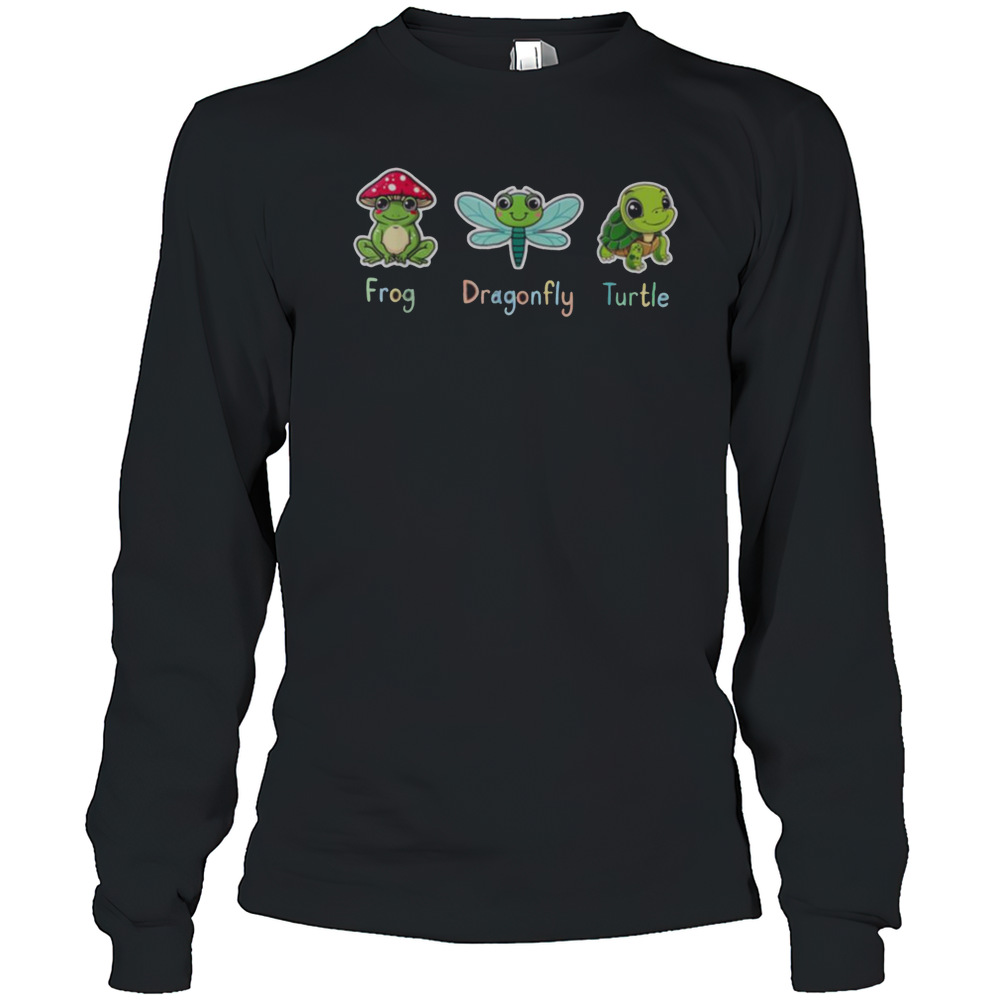 Frog Dragonfly Turtle Men Women T-Shirt
