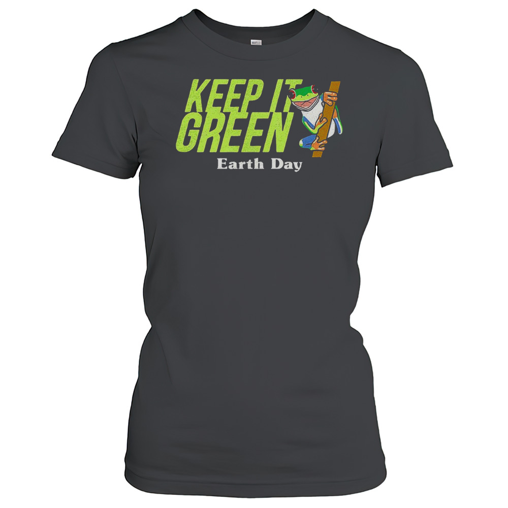 Frog Keep It Green Earth Day T-Shirt