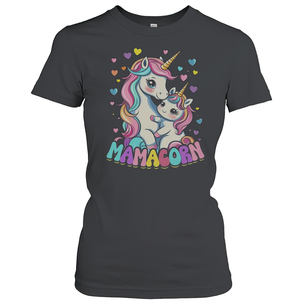 Funny Mamacorn Costume Mothers Day Unicorn Mom Women Mother T-Shirt