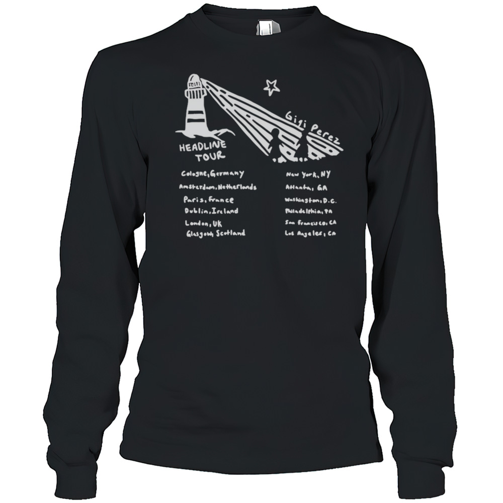 Gigi Perez Lighthouse Tour Black T-Shirt