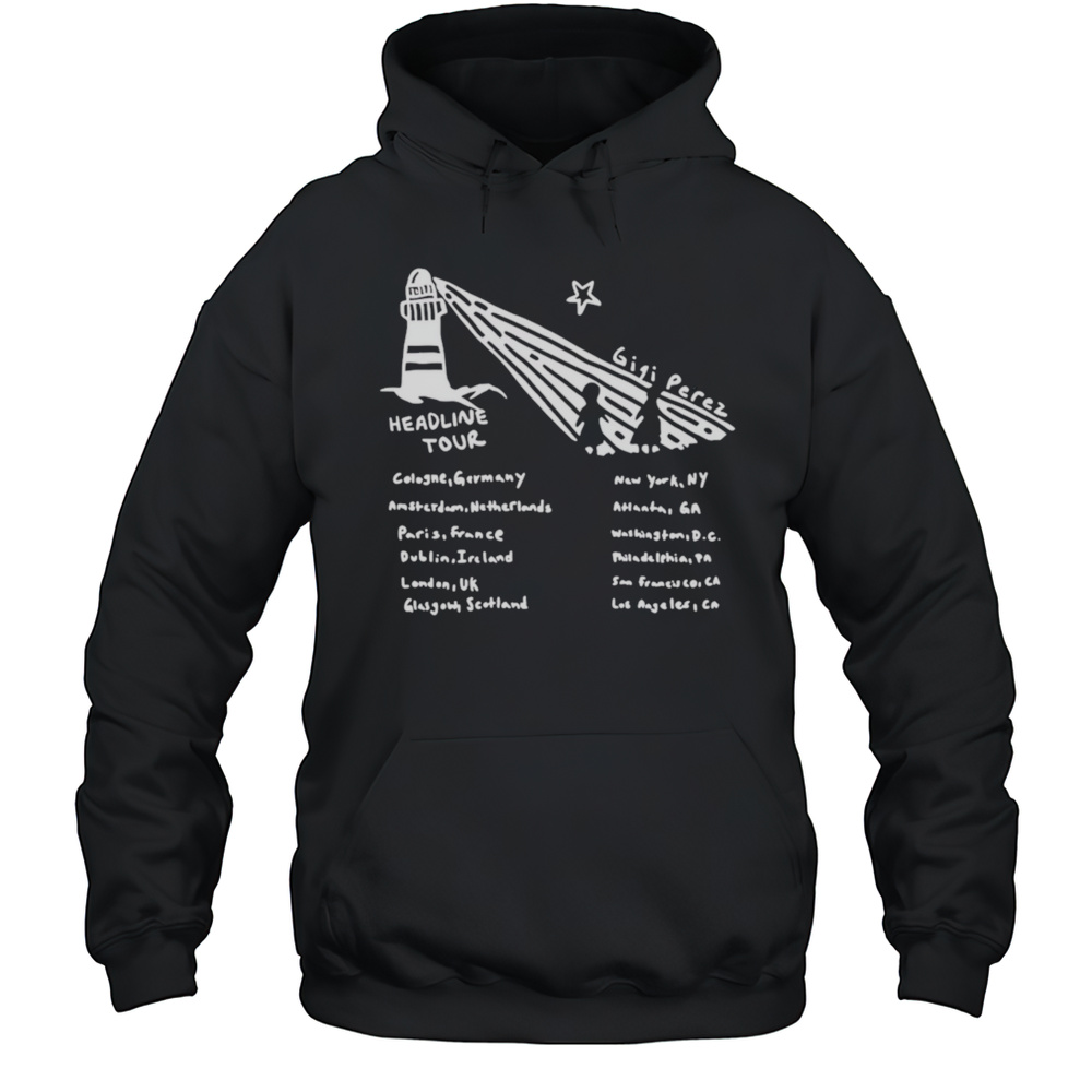 Gigi Perez Lighthouse Tour Black  Unisex Hoodie