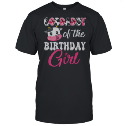 Goddaddy Of The Birthday Girl Farm Cow 1St Birthday Girl T-Shirt