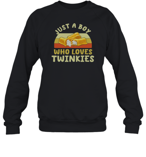Good Just A Boy Who Loves Twinkies Retro Vintage Unisex Sweatshirt