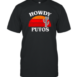 Howdy Putos Cactus Retro T-Shirt