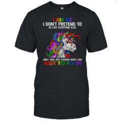 I Am Me Angry Dangerous Unicorn T-Shirt