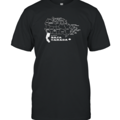 Introducing Baja Canada Map T-Shirt