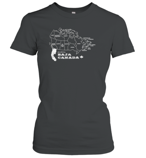 Introducing Baja Canada Map T-Shirt