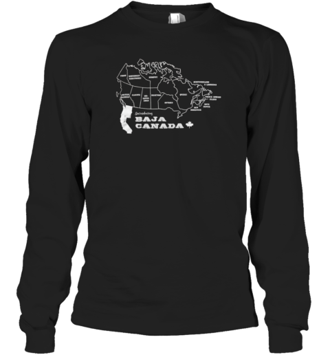 Introducing Baja Canada Map T-Shirt