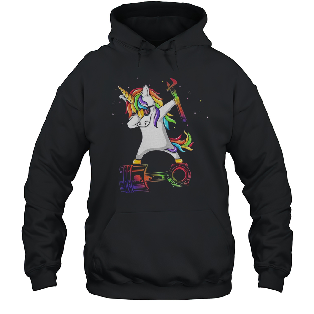Mechanic Dabbing Unicorn  Unisex Hoodie
