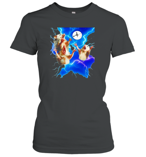 Moon 3 Opossum Weird Cursed Meme T-Shirt