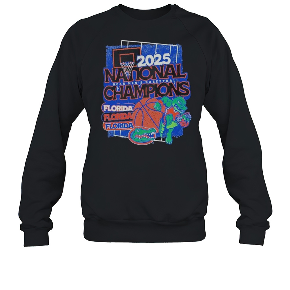 National Champions Florida Gators 2025 NCAA Men'S Basketball Mascot Logo Basketball Unisex Sweatshirt