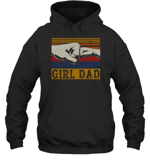 Nice Girl Dad Father Of Girl Fathers Day Vintage Unisex Hoodie