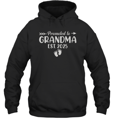 Nice Soon To Be Grandma 2025 Promoted To Grandma Est 2025 Unisex Hoodie