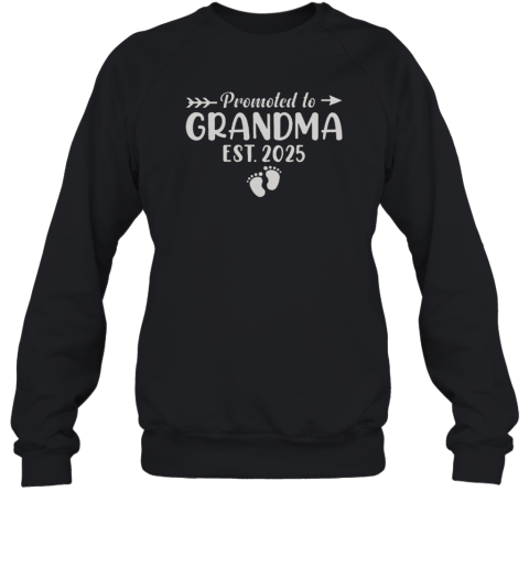 Nice Soon To Be Grandma 2025 Promoted To Grandma Est 2025 Unisex Sweatshirt