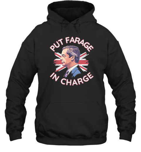 Nigel Farage Put Farage In Charge USA Flag  Unisex Hoodie