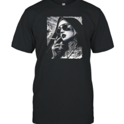 Nun Satan Baphomet Gothic Smoking T-Shirt