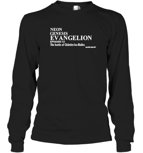 Official Neon Genesis Evangelion Episode 12 The Battle Of Chatelet Les Halles T-Shirt