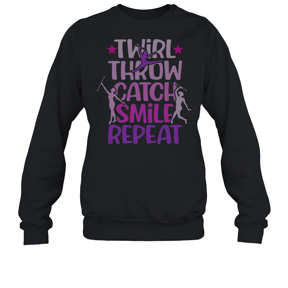 Official Twirler Majorettes Twirl Throw Catch Smile Baton Twirling Unisex Sweatshirt