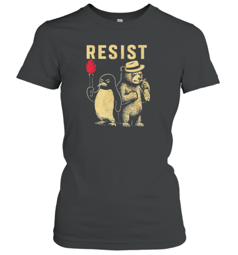 Penguins Smokey Bear Resist Tariff T-Shirt