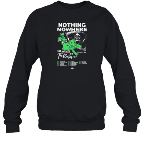 Poster Nothing Nowhere The Return Of The Reaper Tour 2025 Decade Of Darkness 24.11 Glasgow 25.11 Manchester Unisex Sweatshirt