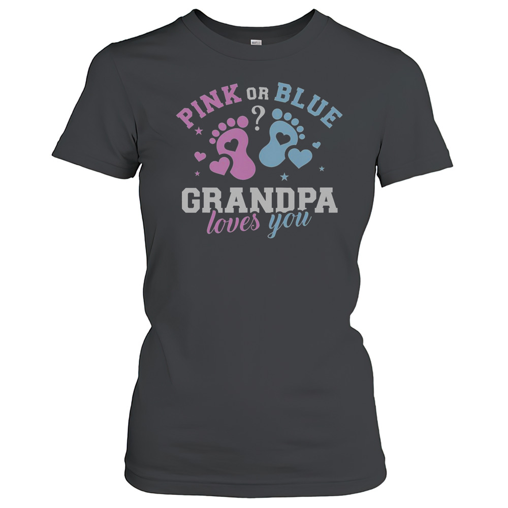 Pretty Gender Reveal Grandpa Grandfather Love Family T-Shirt