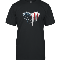 Red White And Blue Air Force Flyover T-Shirt