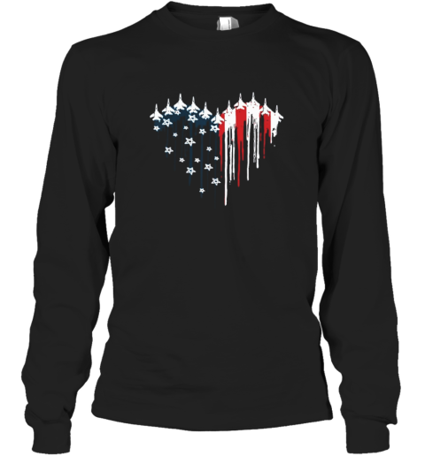 Red White And Blue Air Force Flyover T-Shirt