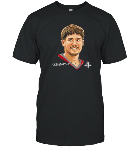 Reed Sheppard Houston Rockets Portrait Big Head T-Shirt