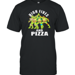 Teenage Mutant Ninja Turtles High Fives And Pizza T-Shirt