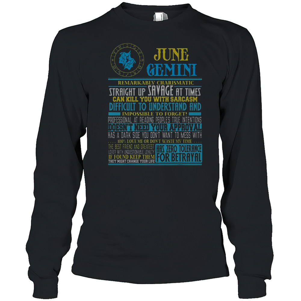 Top Gemini Facts June Gemini Birthday T-Shirt