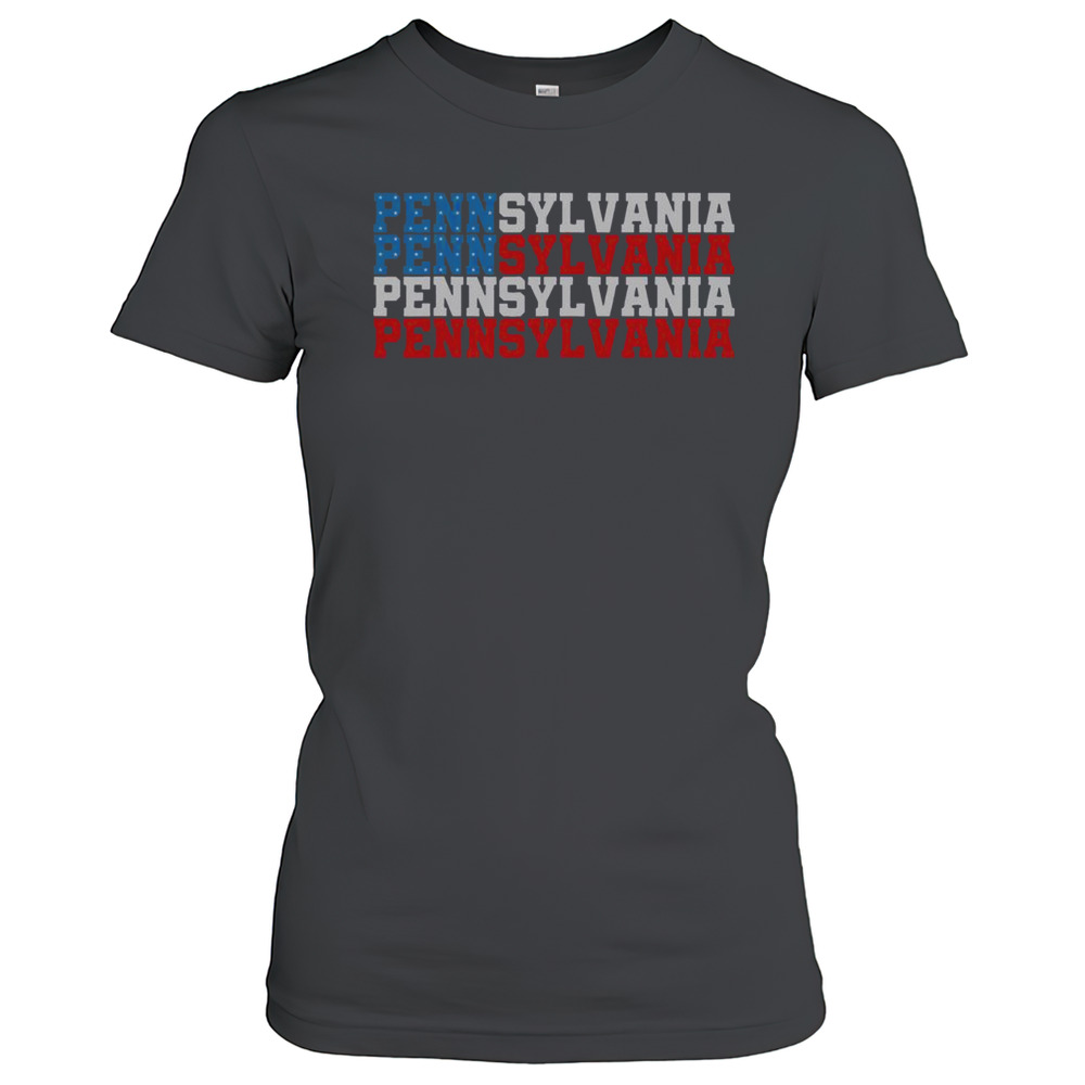 Top Pennsylvania USA Flag Philadelphia T-Shirt