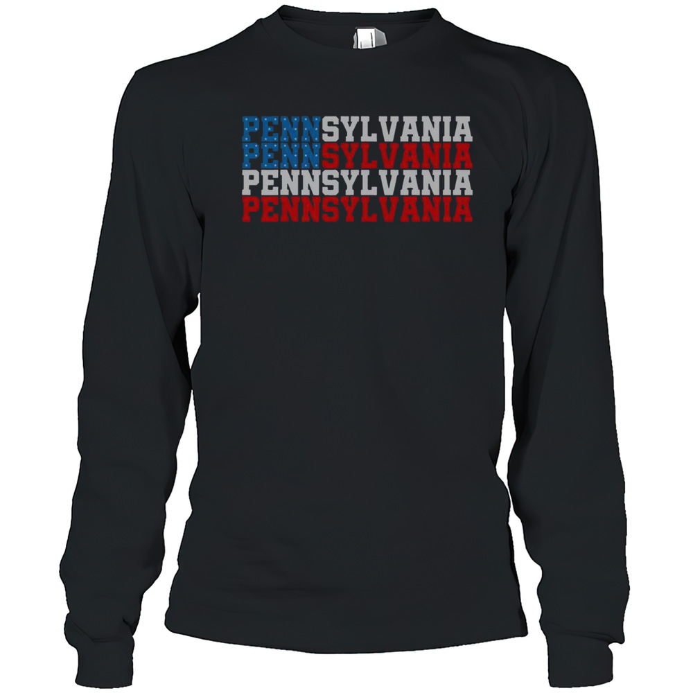 Top Pennsylvania USA Flag Philadelphia T-Shirt
