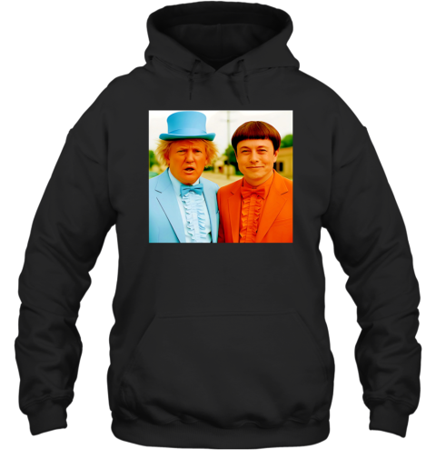 Trump Elon Musk Dumb And Dumber Unisex Hoodie