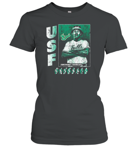 USF Anthony Quigley South Florida Bulls, NCAA Baseball Division I Graphic Vintage T-Shirt