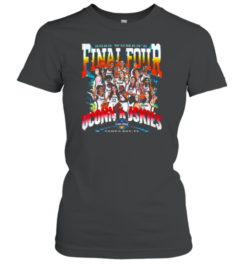 Uconn Huskies 2025 Women'S Basketball Final Four Tampa Bay FL T-Shirt