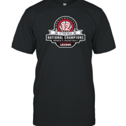 Uconn Women'S Basketball National Champions Badge T-Shirt