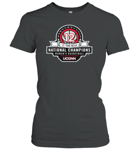 Uconn Women'S Basketball National Champions Badge T-Shirt