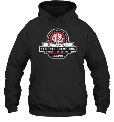 Uconn Women'S Basketball National Champions Badge Unisex Hoodie