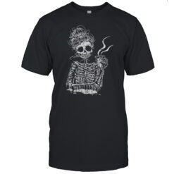 Skeleton Women Drink Coffee Shirt Men's T-shirt
