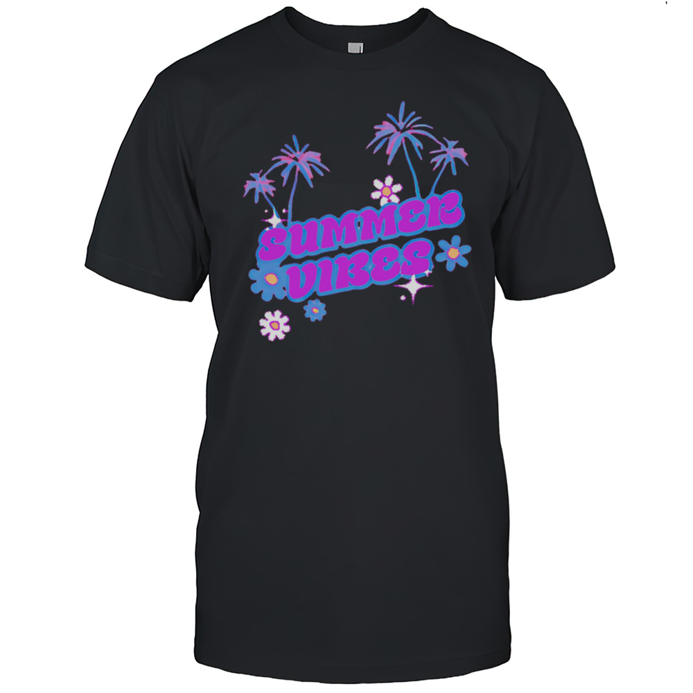 Summer Vibes Palm Trees Floral Shirt Men's T-shirt
