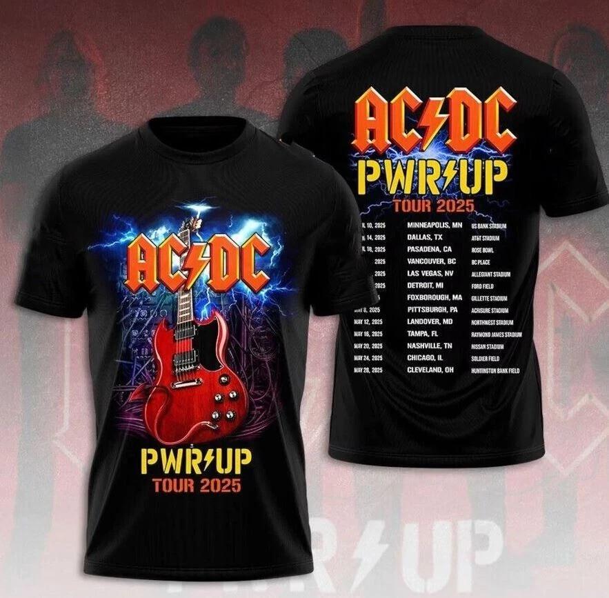 2025 ACDC Rock Music T-shirt World Tour T-Shirt
